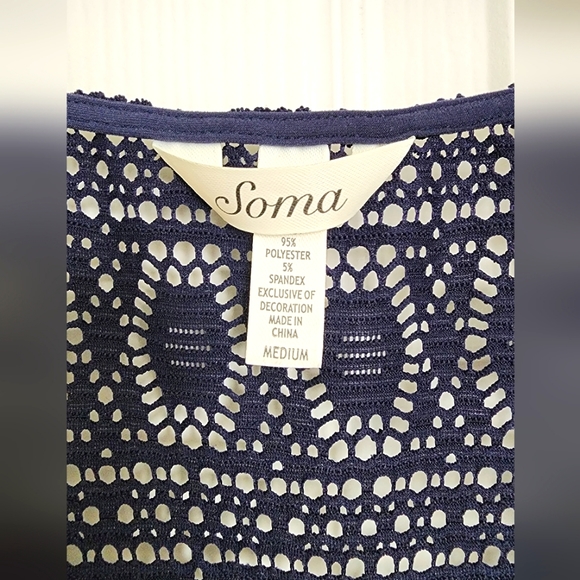 Soma Ombre Crochet Jersey Maxi Dress, Size M - Picture 9 of 11